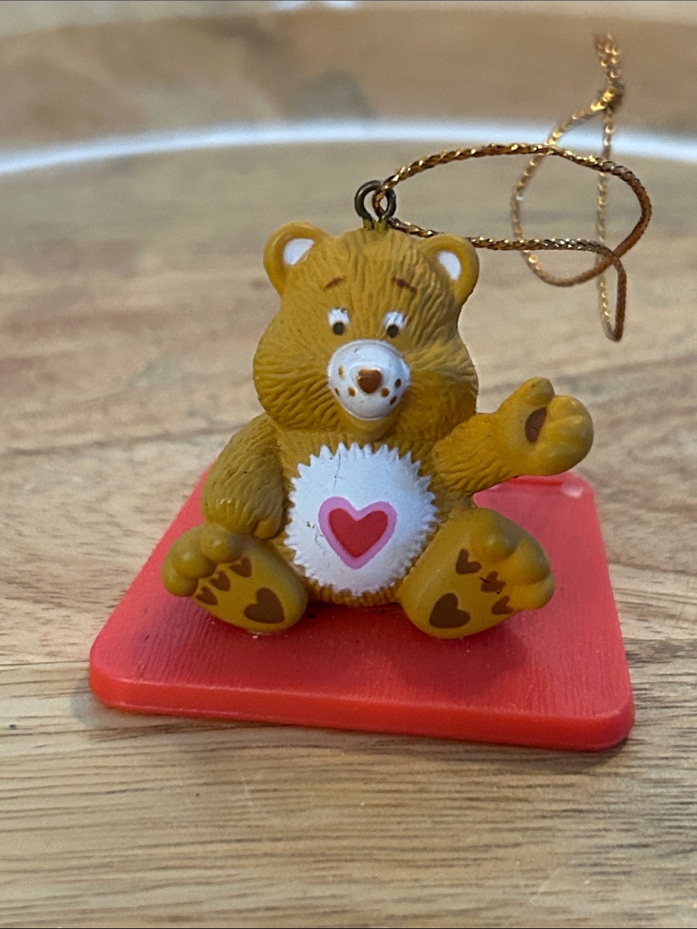 AGC Care bear tender heart bear Christmas tree ornament vintage 80s collectible